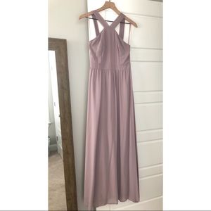Lulus Air of Romance Taupe Maxi Dress